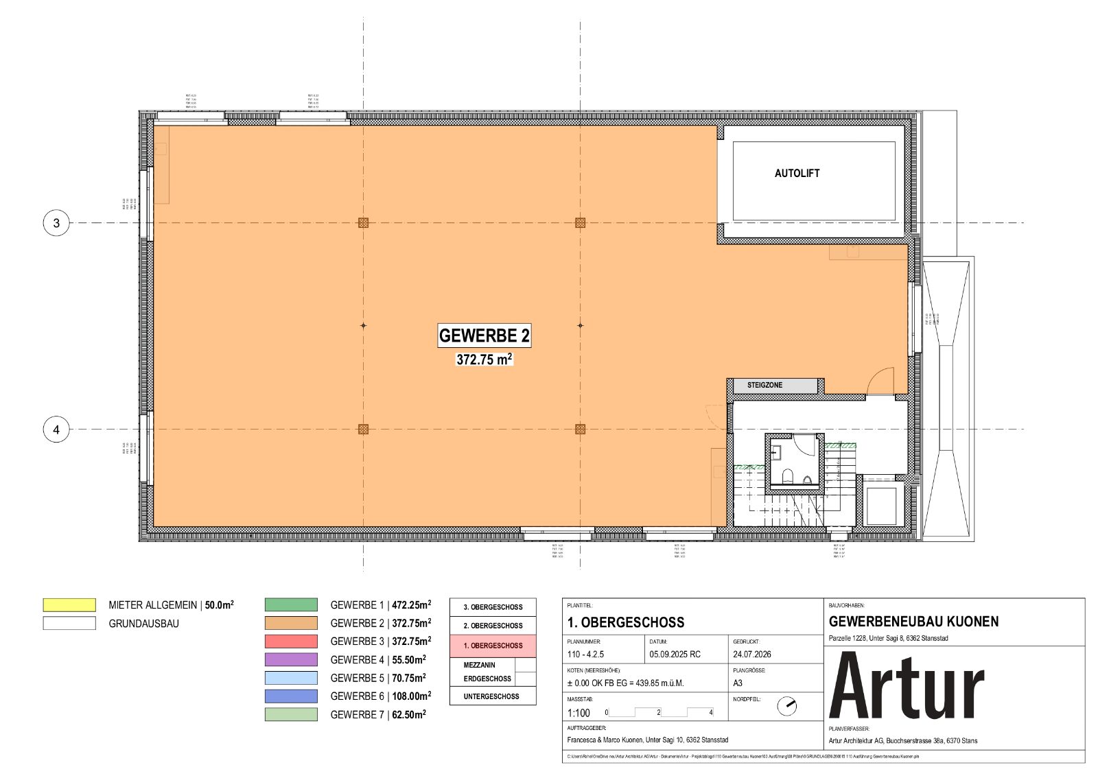 LETZTE VERFÜGBARE BUSINESS-ETAGE IN STANSTAD – CA. 372 M² MIT 5-TONNEN-AUTOLIFT – Bild 8