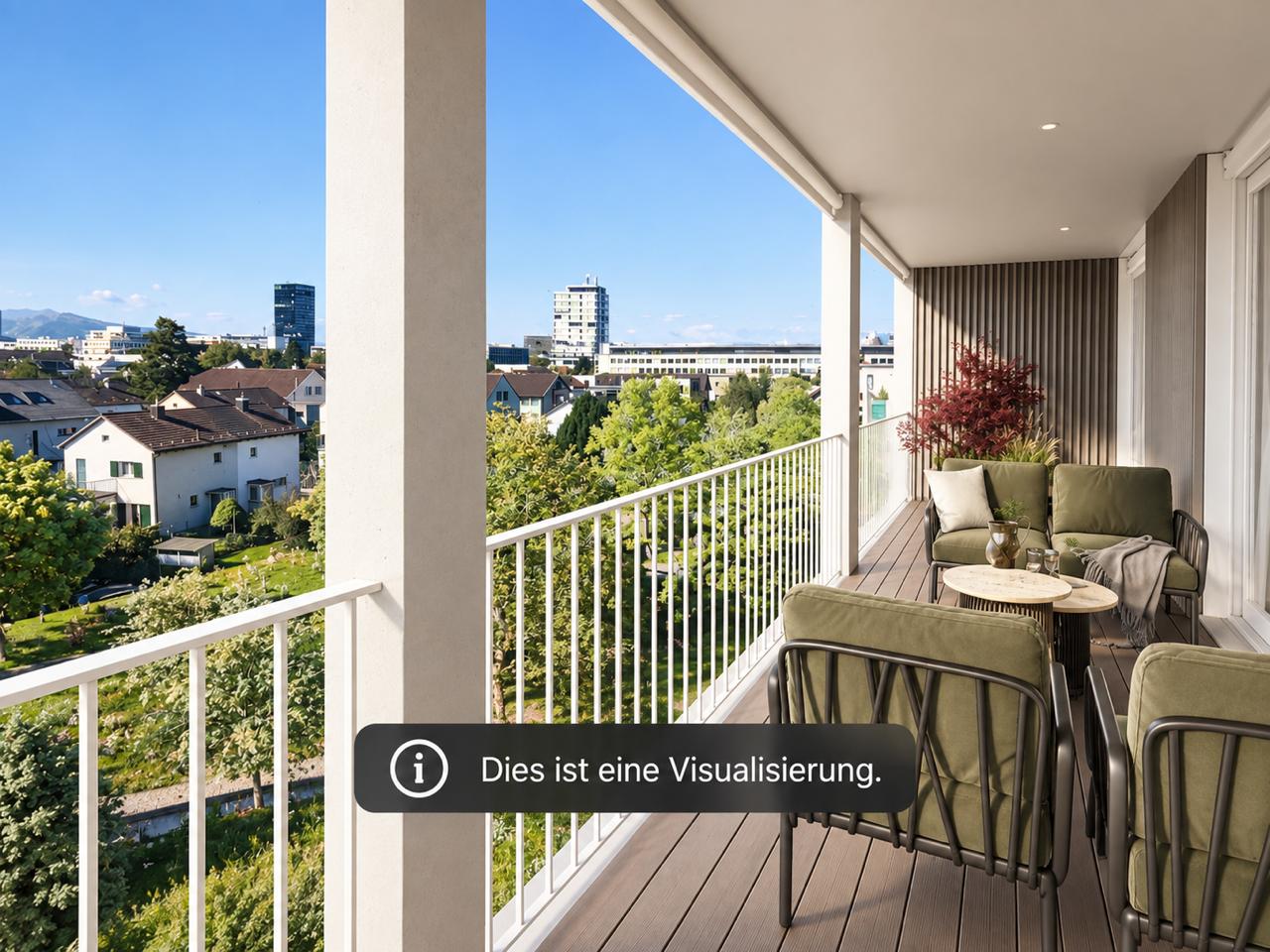 Moderne 3.5 Zimmer-Wohnung mit Bergblick und Balkon in Zug – Bild 8